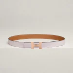 Mini Constance belt buckle & Reversible leather strap 24 mm - Image 2
